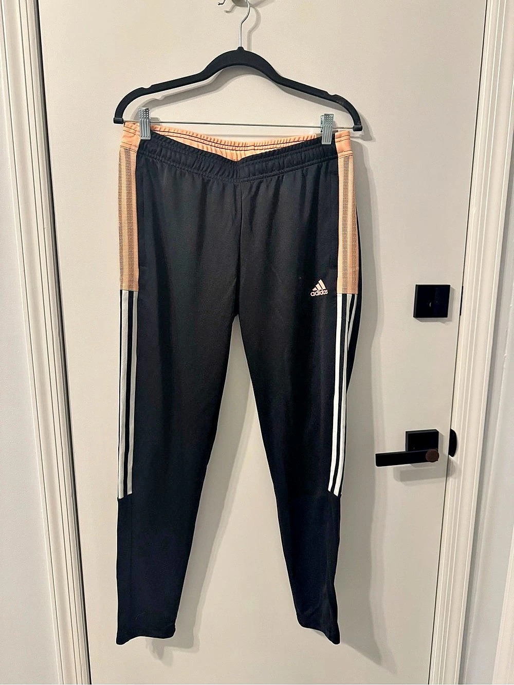 adidas Tiro Track Pants Tapered Track Pants in Black & Pink Size Medium NWT